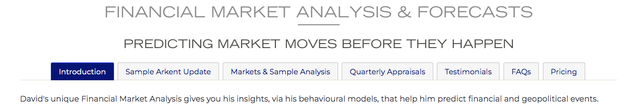 financial market services tabs