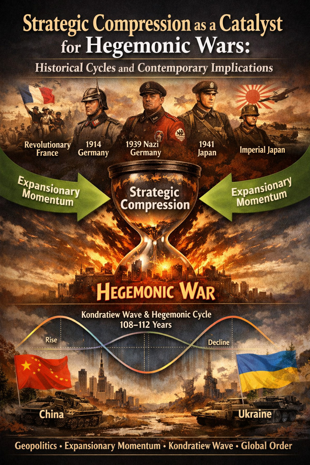 Strategic Compression as a Catalyst for Hegemonic Wars