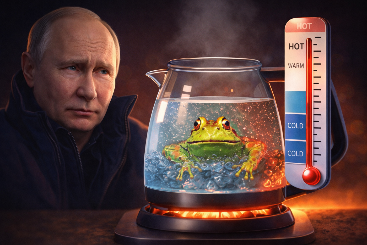 Putin boiling the frog