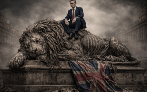 lion with starmer